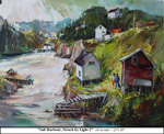 Salt Harbour, Struck by Light-2, Oil on Canvas